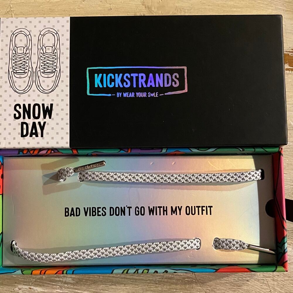 Kickstrands Shoe Laces Snow Day Wear Your Style New